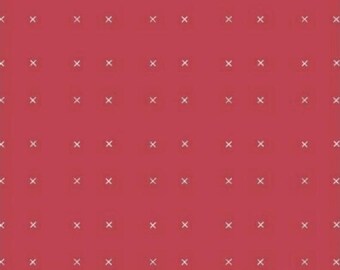 EXTRA 20 30% OFF Neighborhood by Alyson Beaton for Windham Fabrics Tiny X Red