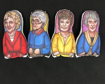 Golden Girls Inspired Plush Doll or Ornament Set