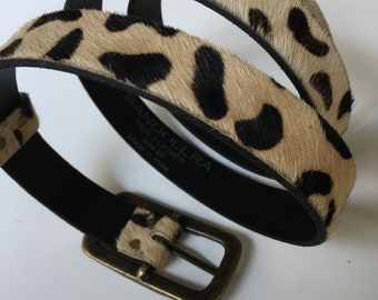 Leopard print belt | Etsy