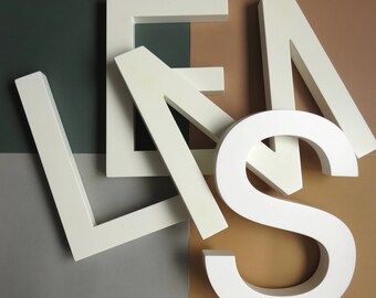 White Oversized Initials/Letters