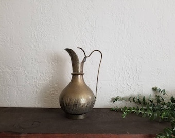 Vintage Brass Vase // Boho Decór