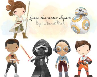 Space character clipart set 2 PNG file-300 dpi