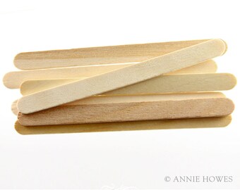100 Pack Wood Craft Stir Sticks. 4.5" Length.