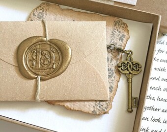 Birthday gift for husband, Romantic boyfriend birthday gift, Personalized love letter Handmade paper card, Meaningful birthday gifts for him