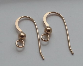 5 Pair 14k Gold Filled Earwires 22g MADE IN USA