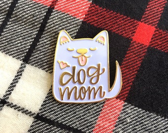 SALE - Dog Mom Enamel Pin - Limited Edition Light Blue - Mothers Day Gift- Dog Pin - Dog Enamel Pin - Dog Brooch - Gift for her