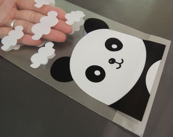 Panda Gift Bags 15cm X 10cm Animal Cute Resealable Self Adhesive Plastic Bag