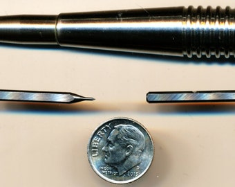 Printmaking Scrimshaw scribe solid stainless steel tool handle, Big Brute #2 by CoulterPrecision, largest handle as to date, more to come.