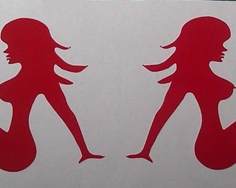 Mudflap girl decal | Etsy
