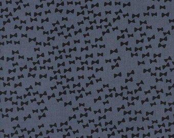 Bow ties in night from the flower shop fabric collection by Alexia Marcelle Abegg for Cotton and Steel - 4045-03