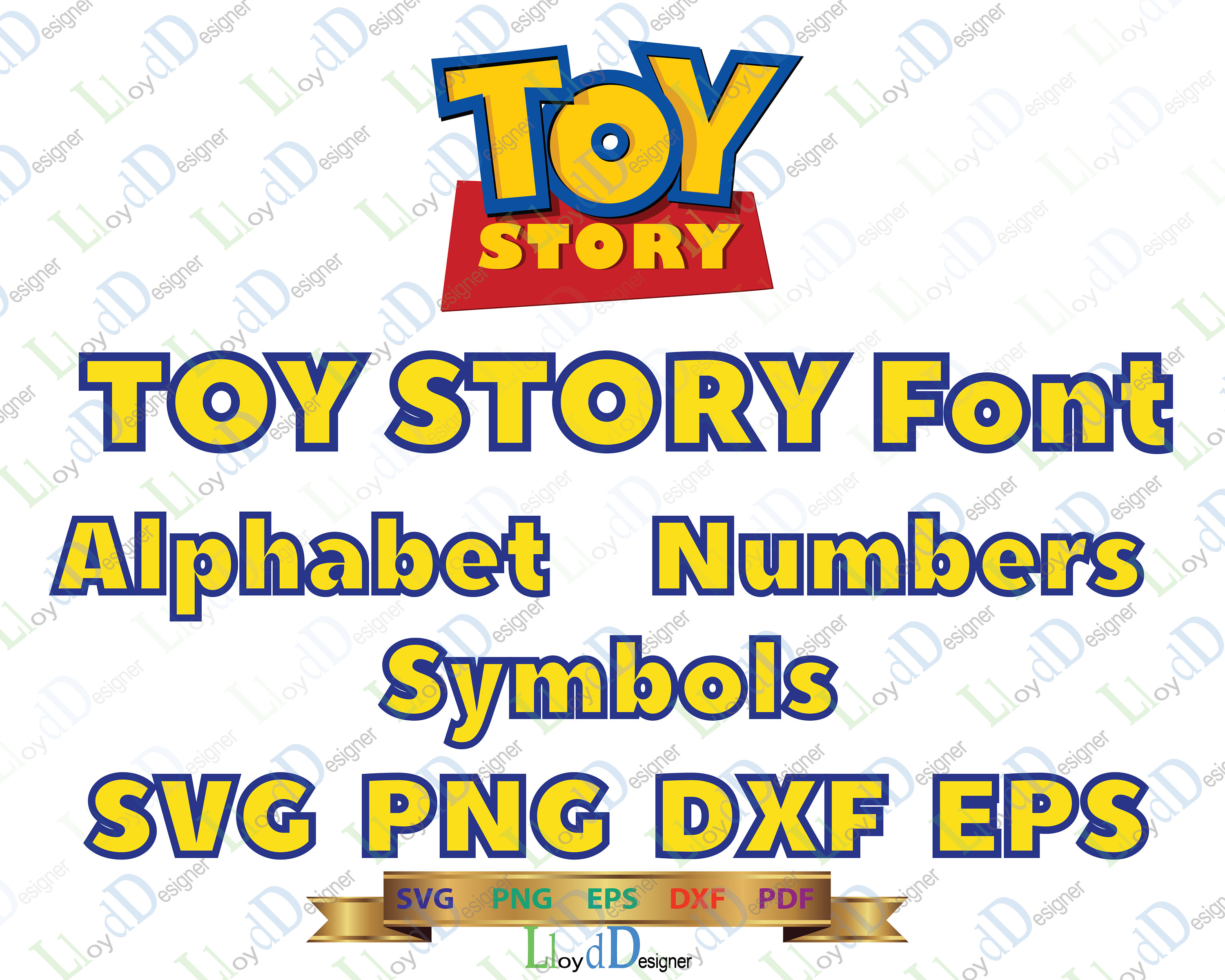 Toy Story Font SVG Toy Story Alphabet SVG Toy Story Letters