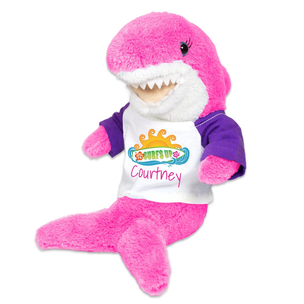 fluffy shark plush