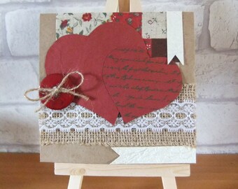 Any occasion greetings card, love hearts card, valentines day card, card for him or her