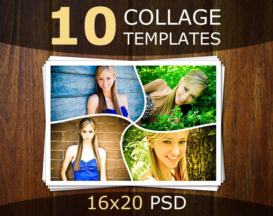 photoshop collage templates photo collage templates photo collage postcard template