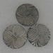 3 Quality Carved Three Leaf Clover Vintage 27mm Shell Buttons