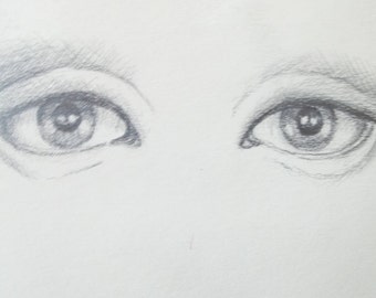Pencil drawing of eyes