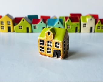 Handmade Ceramic Yellow House
