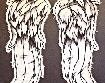 Angel Wing Patches - Daryl Dixon