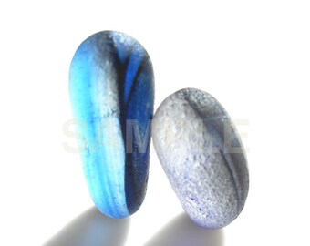 Now In Stock - Art Print of Seaham SeaGlass - Pair of nuzzling Multies - LP9 - From Seaham England