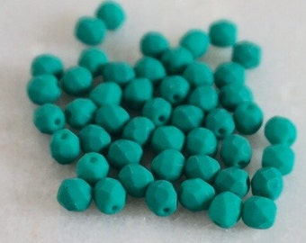 48 Czech Glass Fire Polished Beads - CRAFTNL