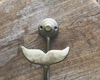 Metal Whale Tail Hook // Wall Hanger