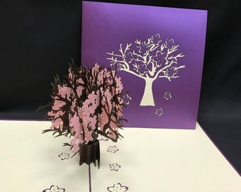 Cherry Tree 3-d pop up card