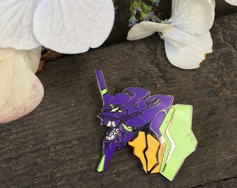 Evangelion Unit 01 (Glow In The Dark) Hard Enamel Pin - Evangelion Neon Genesis Lapel Pin