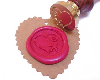 I LOVE TRAVEL Wax Seal Stamp or Wax Stick Box Set