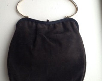 Vintage suede leather purse