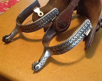 Antique Ornate Rodeo, Cowgirl, Cowboy, Western Spurs