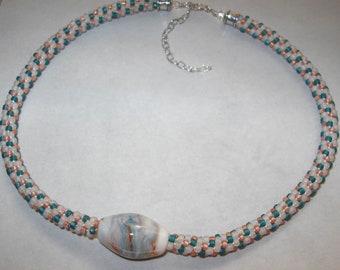 By the Seashore Kumihimo Necklace