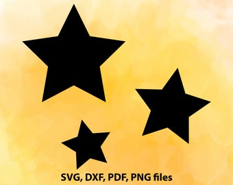 Stars SVG, Stars DXF, Stars Cut File, Stars PNG, Stars Cricut, Stars Silhouette, Stars studio, Stars Cutting, Stars Clipart, Stars design