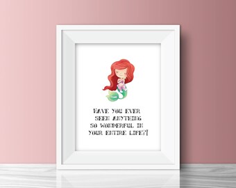 little mermaid quote etsy