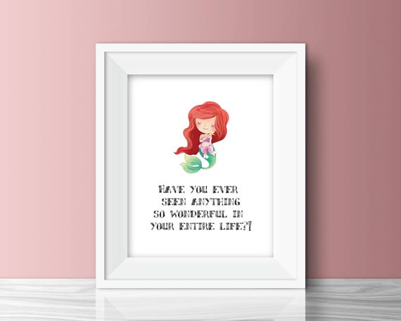 ariel disney princess printable quote the little mermaid