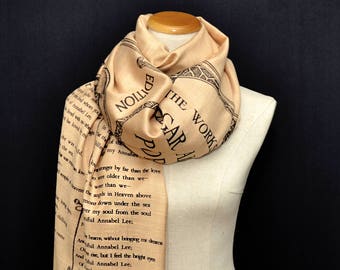 Annabel Lee by Edgar Allan Poe Shawl Scarf Wrap