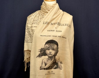 Les Misérables by Victor Hugo Shawl Scarf (English version)