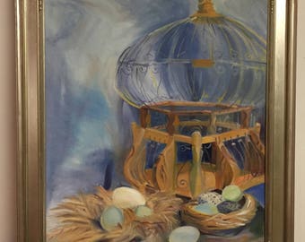 Tunisian Birdcage and Egg Still Life