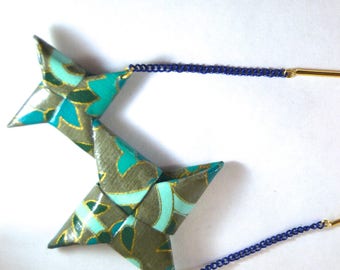 Origami stars EBIT 場合 Constellation necklace