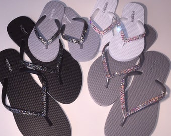Swarovski Rhinestone Flip Flops
