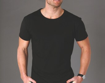 Men's Bamboo Tee Shirt - Classic Black