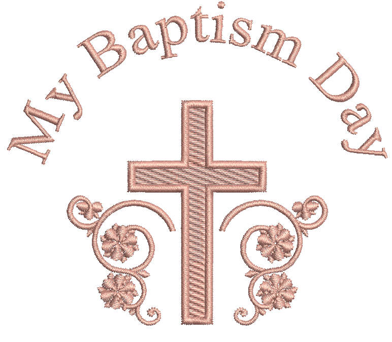 baptismal cross machine embroidery design baptism cross embroidery design