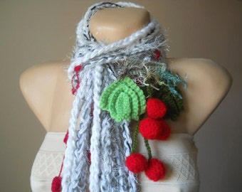 Women 50% OFF Scarf Ready To Ship Crocheted Accessories Scarves Loop Elegant Winter Romantic Warm Muffler Hand Knitted Neckwarmers Soft Cowl