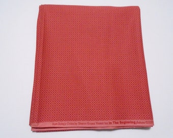 Red Cotton Quilting Fabric, In the Beginning Fabrics, Aunt Sukey's Choice Fabric, Quilting and Sewing Fabric Yardage, Quiltsy Destash
