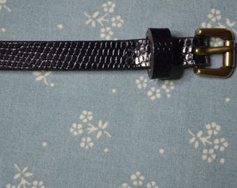 Very Thin Dark Brown Cow Leather Belt 42 Inches Long from the GAP