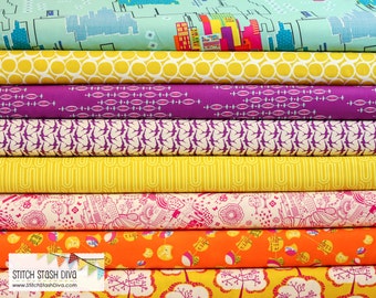 Utopia Bright Bundle From Art Gallery ( 8 Fabrics Total)
