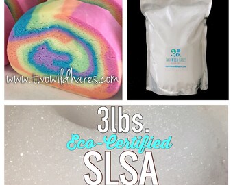 3 LBS SLSA, Eco Certified Surfactant, Lathanol, Sodium Lauryl Sulfoacetate, LAL Coarse, Bubbles!