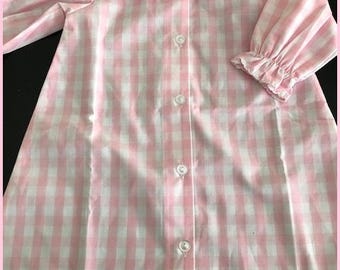 Infant Daygown Pink Check