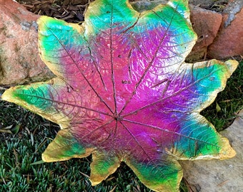 large cement leaf, garden art sculpture, home decor, outdoor garden decoration #1621