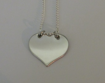 Hidden Message Necklace, Handstamped Necklace, Love You More, Love You Necklace, Hidden Message, Heart Necklace, Stamped Necklace, Stamped
