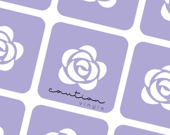 Rose Vinyl Stencils | Nail Art